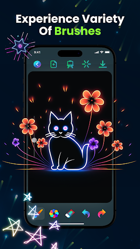Captura de pantalla de Magic Doodle: Glow Art Drawing