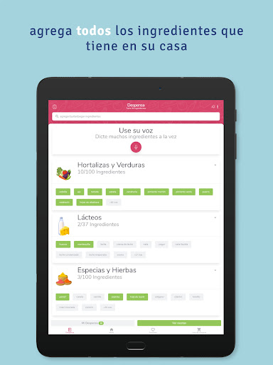 Captura de pantalla de SuperCook Generador de Recetas