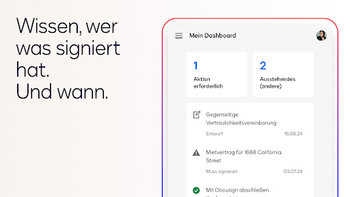 Docusign – Digitale Signature Screenshot