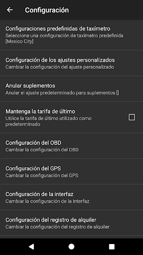 Captura de pantalla de Taxímetro