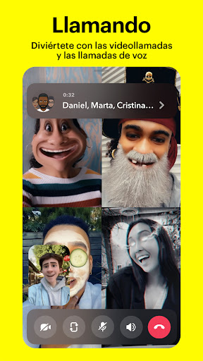 Captura de pantalla de Snapchat