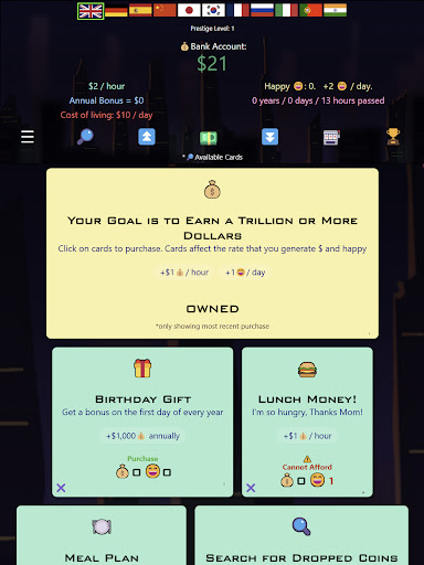 Idle Trillionaire: Money Game Screenshot