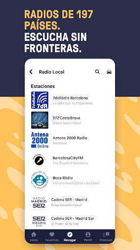 Captura de pantalla de TuneIn Radio Pro