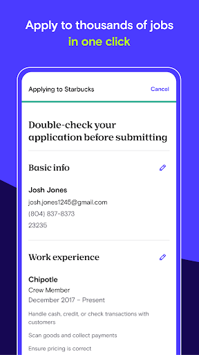 Captura de pantalla de Snagajob - Jobs Hiring Now