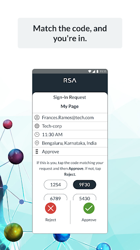 RSA Authenticator (SecurID) screenshot