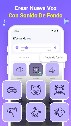 Captura de pantalla de Cambiador de Voz y Efectos