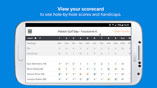 Captura de pantalla de Golf Genius