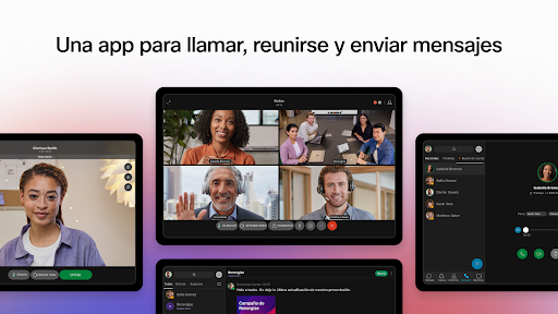 Captura de pantalla de Webex