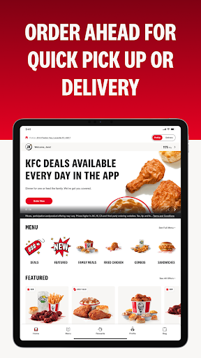 Captura de pantalla de KFC US - Ordering App