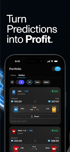 Captura de pantalla de Novig: Trade & Predict Sports