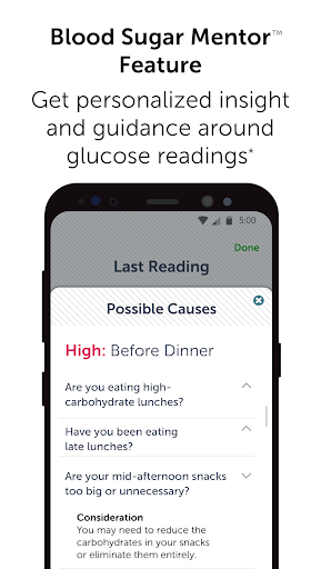 ​OneTouch Reveal® app screenshot