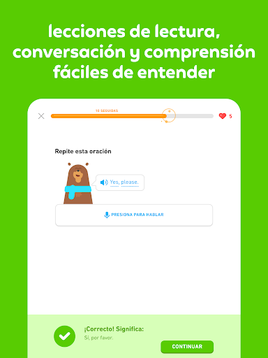 Captura de pantalla de Duolingo: Aprende Idiomas