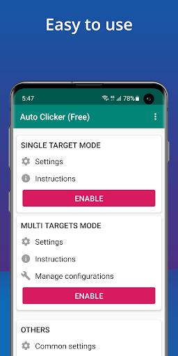 Captura de pantalla de Auto Clicker: Grifo automático