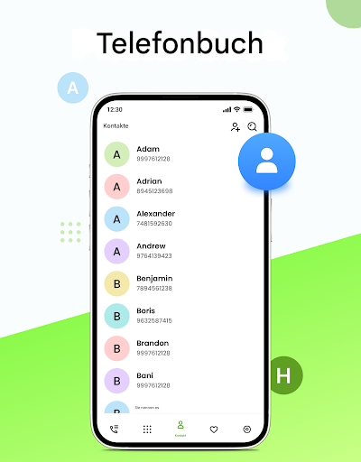 Telefonwähler - Kontakte Screenshot