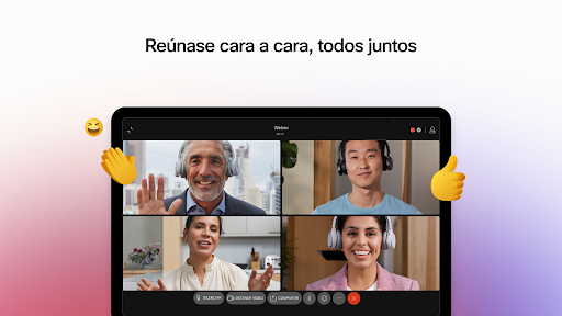 Captura de pantalla de Webex