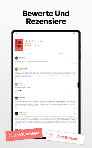Bookshelf-Virtuelle Bibliothek Screenshot