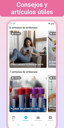 Captura de pantalla de Embarazo + App Semana a Semana