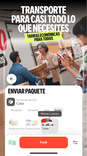 Captura de pantalla de Yango - viajes y envíos