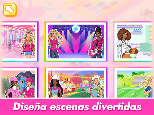 Captura de pantalla de Barbie Crea y Colorea