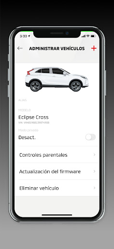 Captura de pantalla de My MITSUBISHI CONNECT