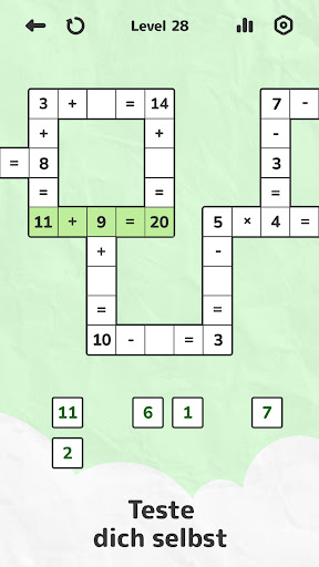 Math Crossword — Zahlenrätsel Screenshot