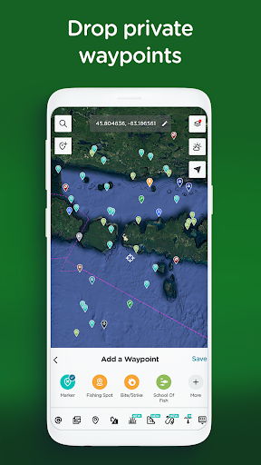 Captura de pantalla de Fishing Spots: Fish Maps