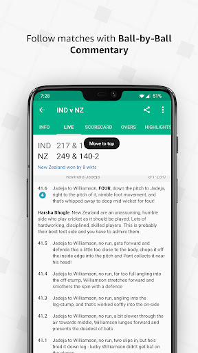 Captura de pantalla de Cricbuzz - Live Cricket Scores