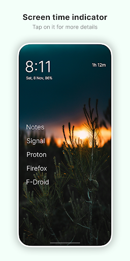 Captura de pantalla de Olauncher. Minimal AF Launcher