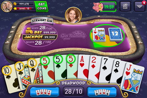 Captura de pantalla de Gin Rummy Plus