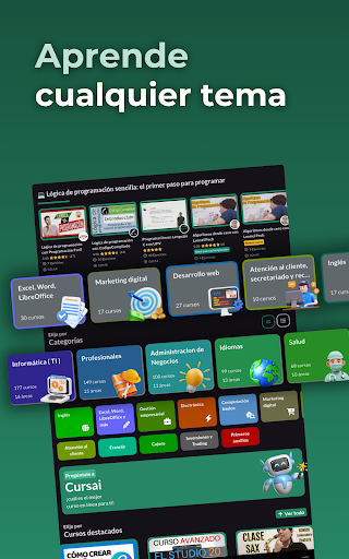 Captura de pantalla de Cursa - Cursos online