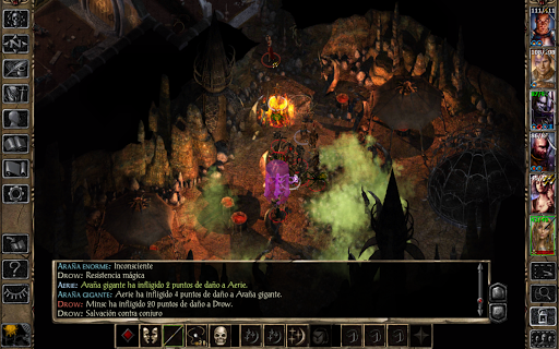Captura de pantalla de Baldur's Gate II