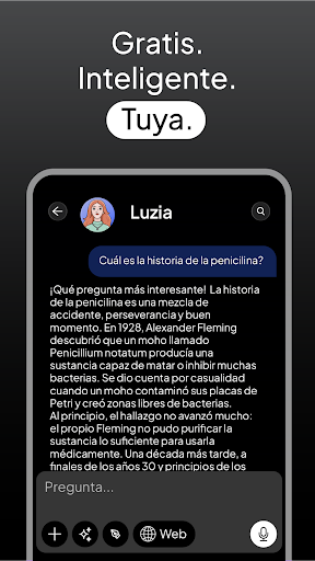 Captura de pantalla de Luzia: Tu Asistente IA