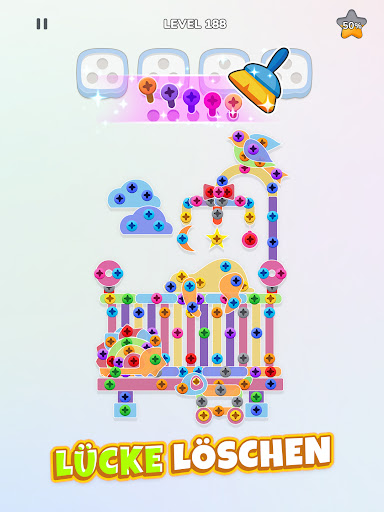 Unscrew Nuts Sort: Pin Puzzle Screenshot