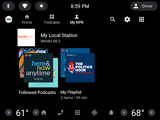 Captura de pantalla de NPR: National & Local News