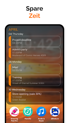 Schlichter Kalender Screenshot