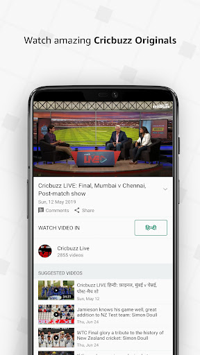 Captura de pantalla de Cricbuzz - Live Cricket Scores
