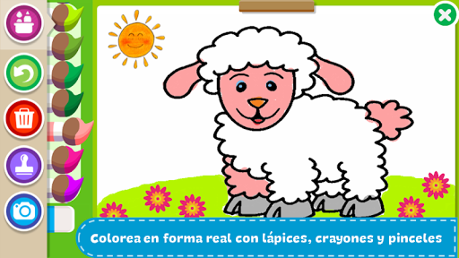 Captura de pantalla de Colorea y aprende animales