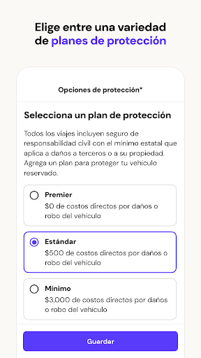 Captura de pantalla de Turo — Renta diferente