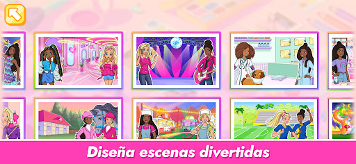 Captura de pantalla de Barbie Crea y Colorea