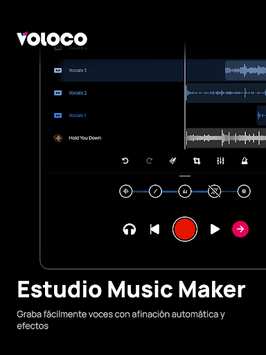 Captura de pantalla de Voloco: Estudio Vocal