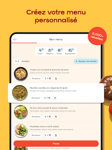 Jow - Recettes et courses Screenshot