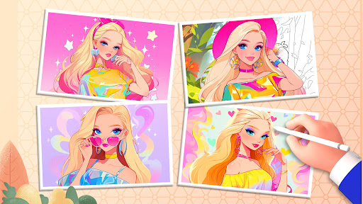 Captura de pantalla de Doll Color: Princess Coloring