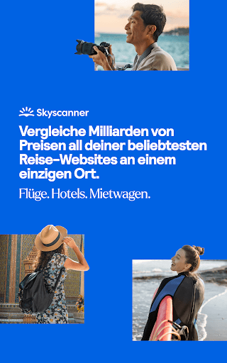 Skyscanner Flüge Hotels Autos Screenshot