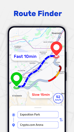 GPS Karten, Verkehr navigation Screenshot