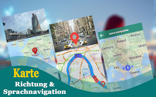 GPS-Navigation: Karte Richtung Screenshot