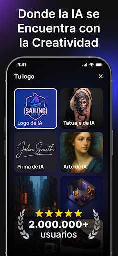 Captura de pantalla de Hexa AI: Logo & Arte Generador