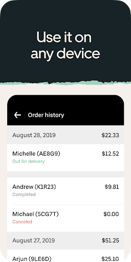 Captura de pantalla de Uber Eats : Gestor de Pedidos