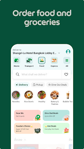 Captura de pantalla de Grab - Taxi & Food Delivery