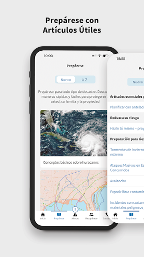 Captura de pantalla de FEMA