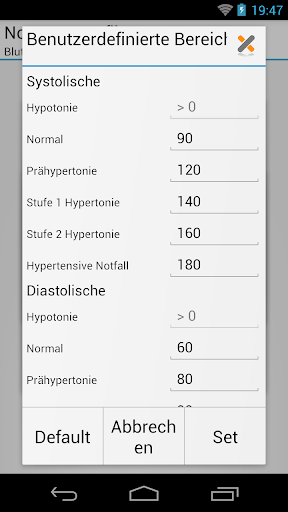 Blutdruck (MyDiary) Screenshot